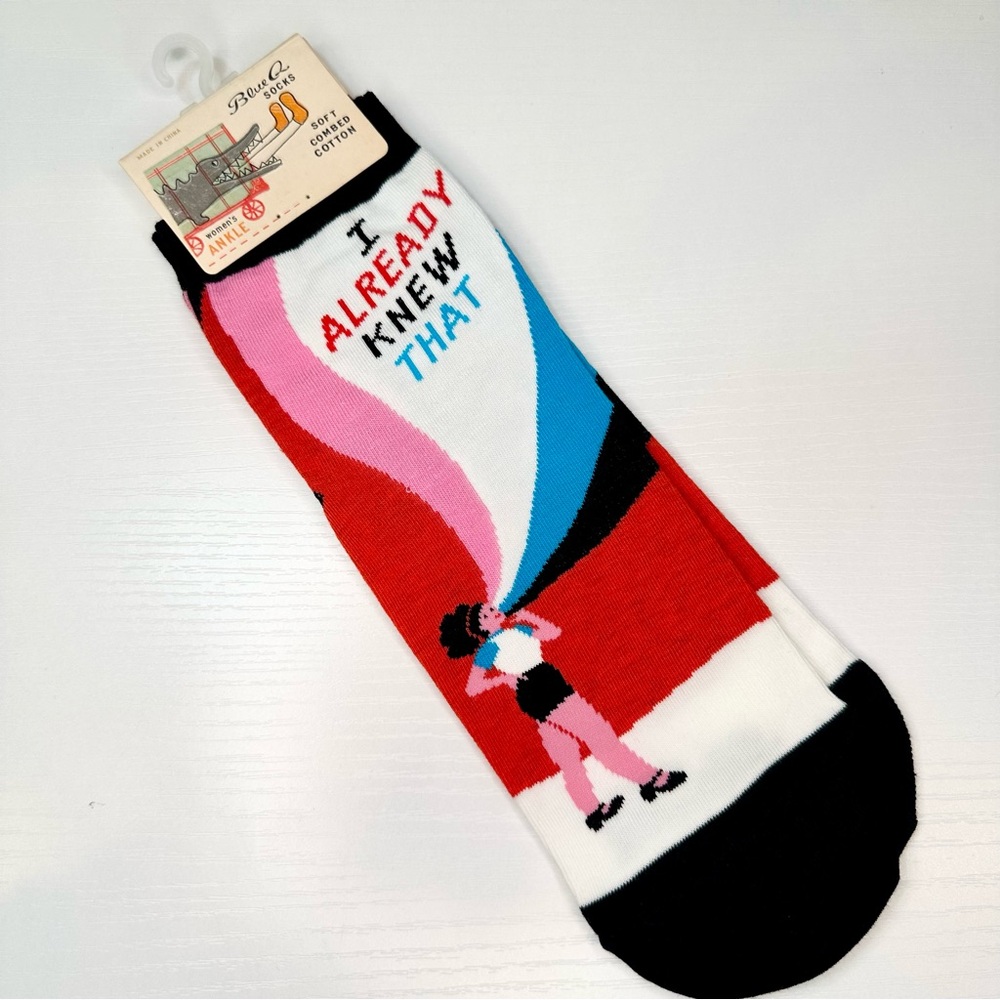 Blue Q I Already Knew That Ankle Socks, Women’s - Picture 5 of 10
